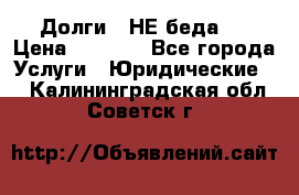 Долги - НЕ беда ! › Цена ­ 1 000 - Все города Услуги » Юридические   . Калининградская обл.,Советск г.